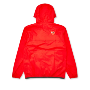 CDG K-Way Zip Jacket Red Back Side