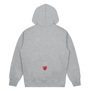 CDG x PLAY Hoodie – Grey Back side