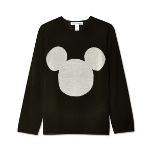 Cdg Black and White Mickey Mouse Sweater