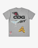 CDG Better™ Gift Shop Butterfly T-Shirt Grey Back Side