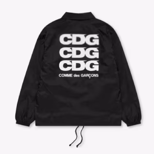 CDG Coach Jacket Black Back Side
