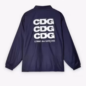 CDG Coach Jacket Navy Back Side