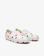 CDG Girl Vans Polka Dot Sneakers White/Red Front