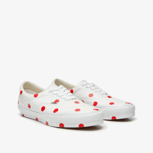 CDG Girl Vans Polka Dot Sneakers White/Red Front