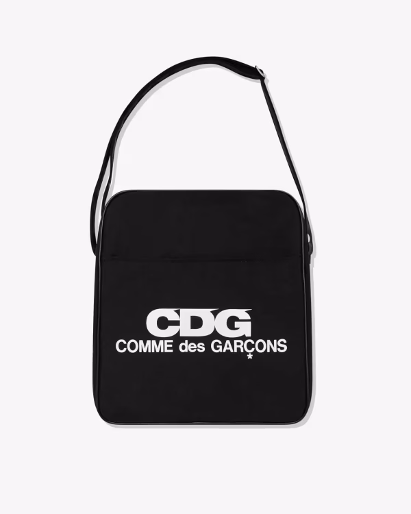CDG Large Shoulder Bag Black