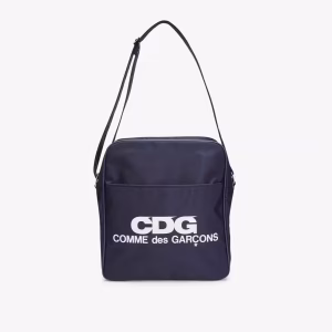 CDG Large Shoulder Bag Navy