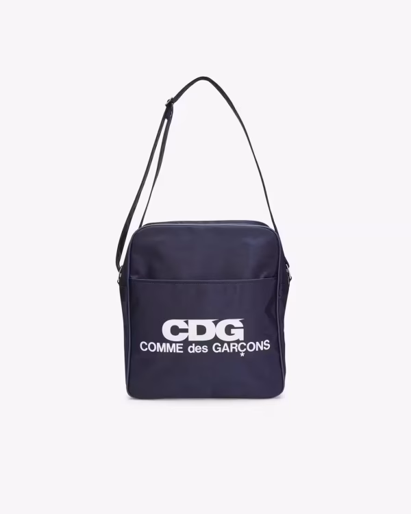CDG Large Shoulder Bag Navy