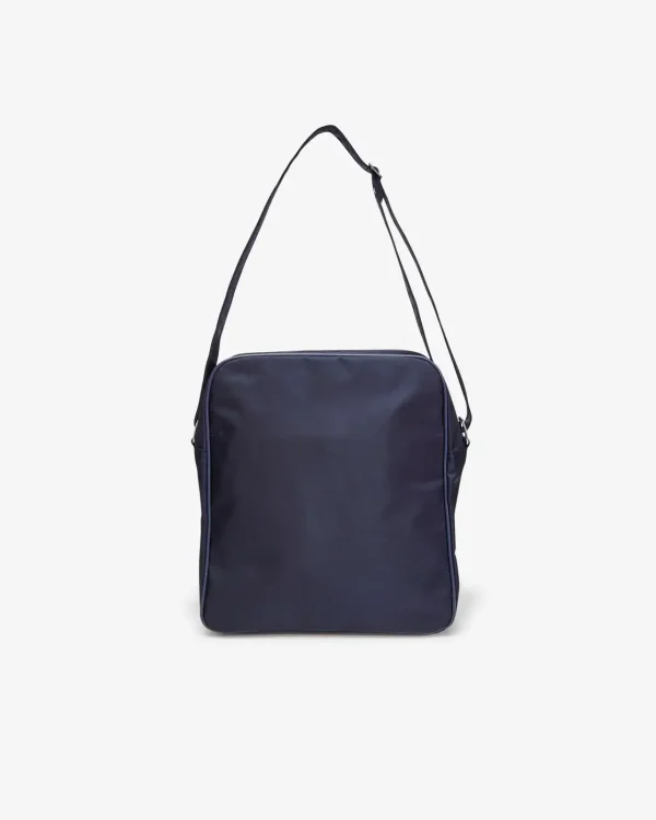 CDG Large Shoulder Bag Navy Back Side