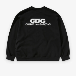 CDG Oversized Sweatshirt Black Back Side