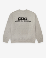 CDG Oversized Sweatshirt Grey Back Side