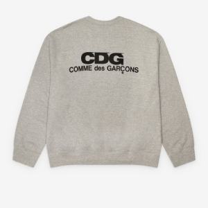 CDG Oversized Sweatshirt Grey Back Side