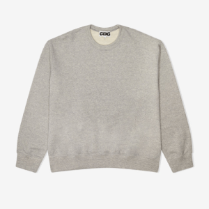 CDG Oversized Sweatshirt Grey Front Side