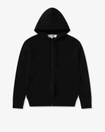 CDG Play Black Heart Zip Hooded Black Front Side