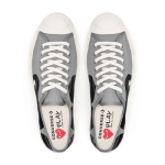 CDG Play Converse Low Top Black Heart Jack Purcell Sneakers Top Side
