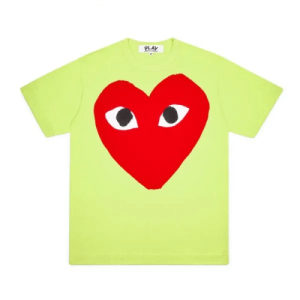 CDG Play Red Heart T-shirt Spring Series Front Side