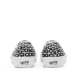 CDG Vans Message Authentic Sneakers White/Black Back Side