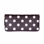 CDG Wallet Polka Dots Printed Brown SA0110PD Front Side