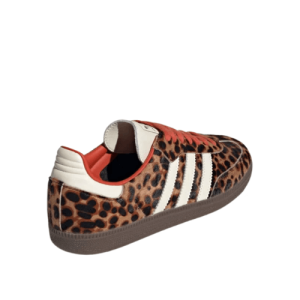 CDG x Adidas Samba Red Leopard Back