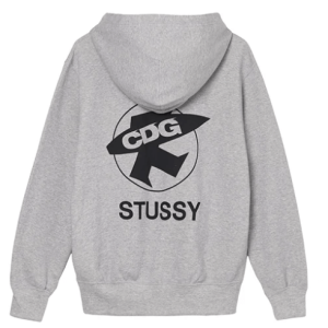 CDG x Stussy Hoodie Back Side