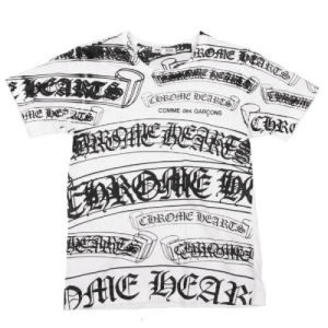 Chrome Hearts Comme Des Garcons Chrome Hearts Printed T Shirt Front Side