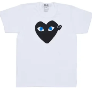 Comme Des Garcons Play Black Heart Blue Eyes T-Shirt Front Side