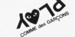 Comme Des Garcons Play Inverted Text T-Shirt White Logo