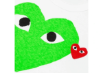 Comme Des Garçons Play Red Emblem And Green Heart T-Shirt Logo