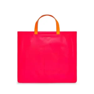 CDG Super Fluo Tote Bag Pink SA9000SF Front Side