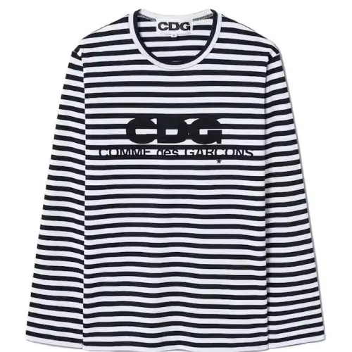 Comme des Garcons Long Sleeved Stripe T-Shirt Comme des Garcons Long Sleeved Stripe T-Shirt Front Side