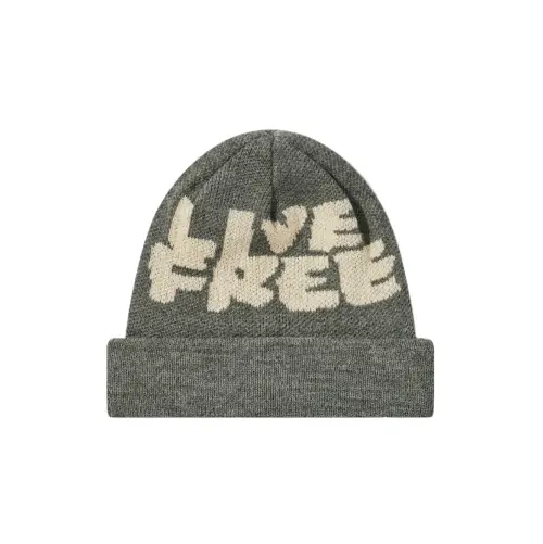 CDG SHIRT Live Free Beanie Gray CDG SHIRT Live Free Beanie Gray Front Logo Side