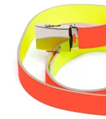 Comme Des Garçons Wallet Super Fluo Belt Orange Buckkle View