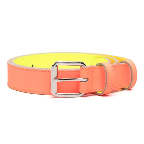 Comme Des Garçons Wallet Super Fluo Leather Belt Comme Des Garçons Wallet Super Fluo Leather Belt Full View