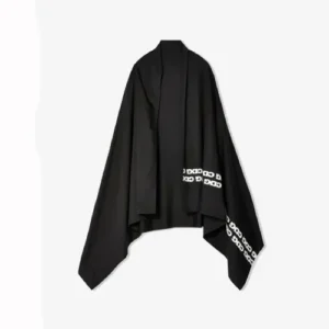 CDG Airline Print Stole Black Front