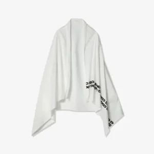 CDG Airline Print Stole White Front