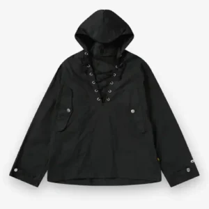 CDG Alpha Industries Anorak Black Front Side