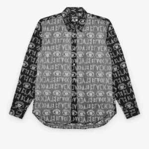 CDG Reverse Panel Shirt Black Front