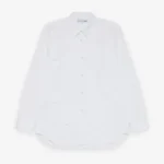 CDG Shirt Men's Geometric Cut-out Shirt White Front