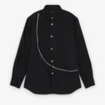 CDG Shirt Men's Zip Shirt Black Front
