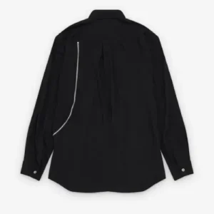 CDG Shirt Men's Zip Shirt Black Back