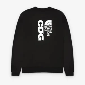 CDG x The North Face Logo Crewneck Black Back
