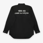 CDG1986 Été Staff Shirt Black Back Side