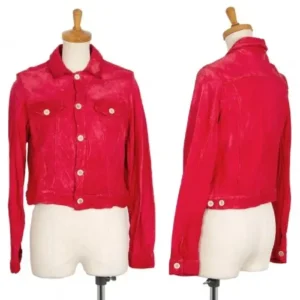 COMME des GARCONS Dyed Leather Jacket Both View