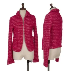 COMME des GARCONS Dyed Stripe Tweed Jacket Full View