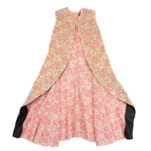 COMME des GARCONS Floral Embroidery Lace Sleeveless Long jacket Front