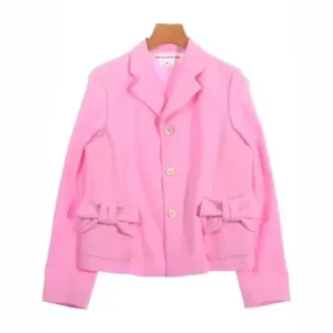 COMME des GARCONS Girl Casual Jacket Pink Front Side View