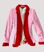 Comme Des Garcons Velvet Layered Stretch Jacket Front Side