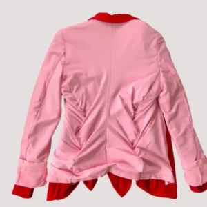 Comme Des Garcons Velvet Layered Stretch Jacket Back Side