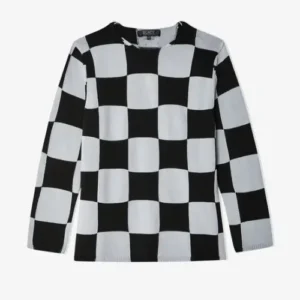 Comme des Garçons Check Sweater Black/White Front