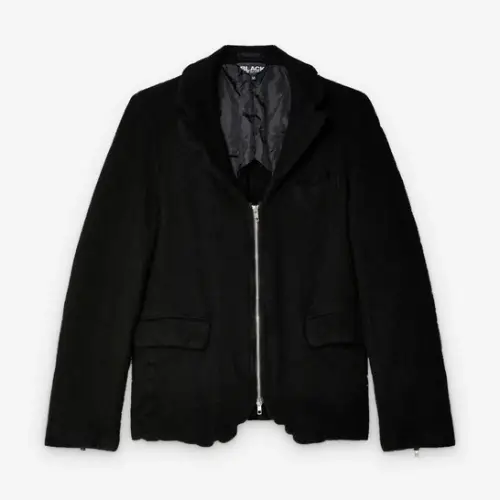 Comme des Garçons Felted Jacket Black Comme des Garçons Felted Jacket Black Front Side