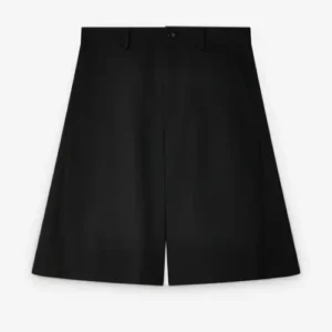 Comme des Garçons Knee Length Shorts Black Front